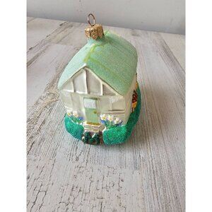 Patricia breen from our house love greenhouse garden glitter ornament glass gree